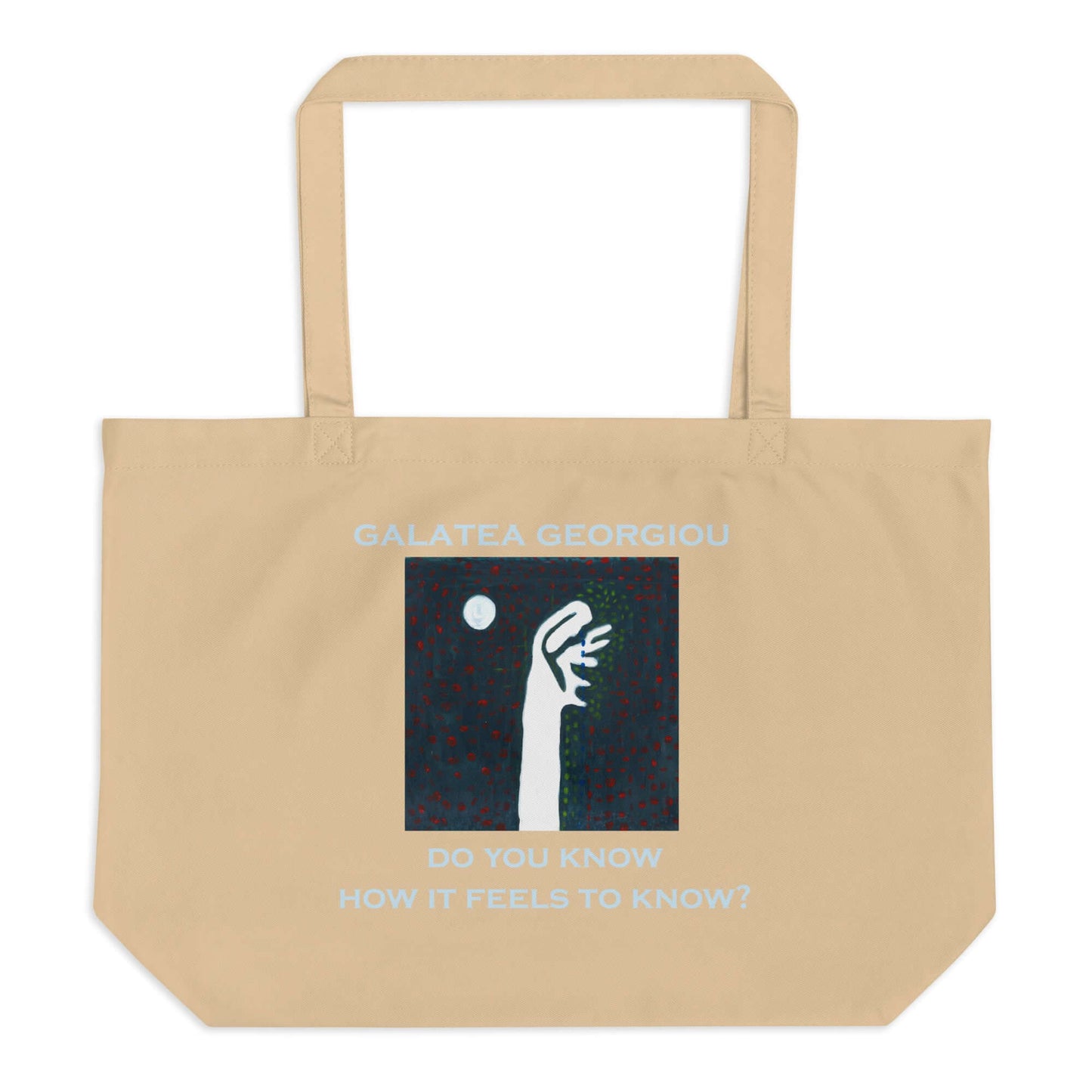 How it Feels to Know - Large organic tote bag
