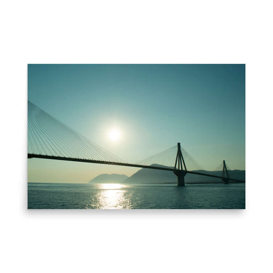 Rio Antirio Bridge Sunset