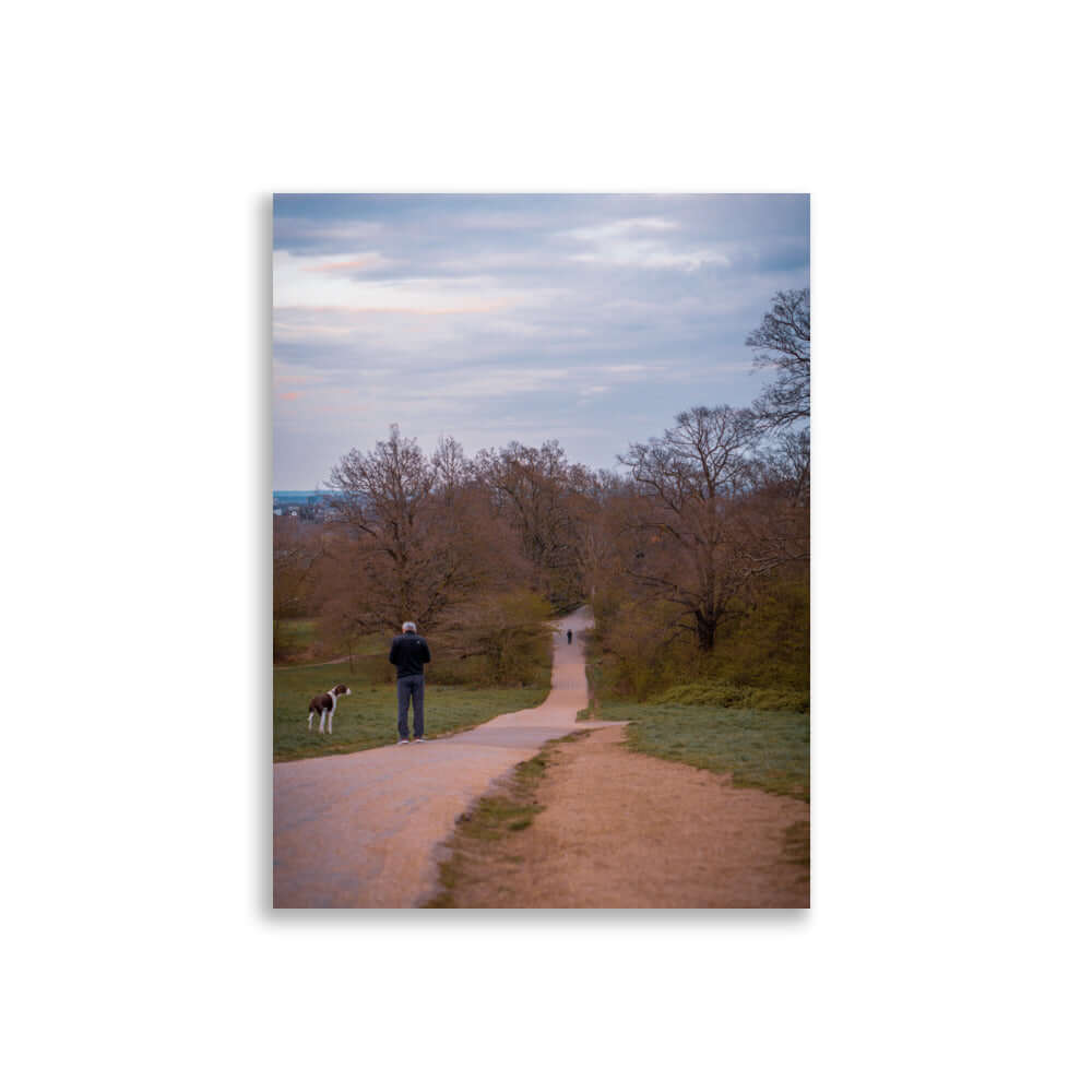 Man Walking His Dog