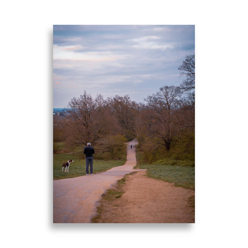 Man Walking His Dog