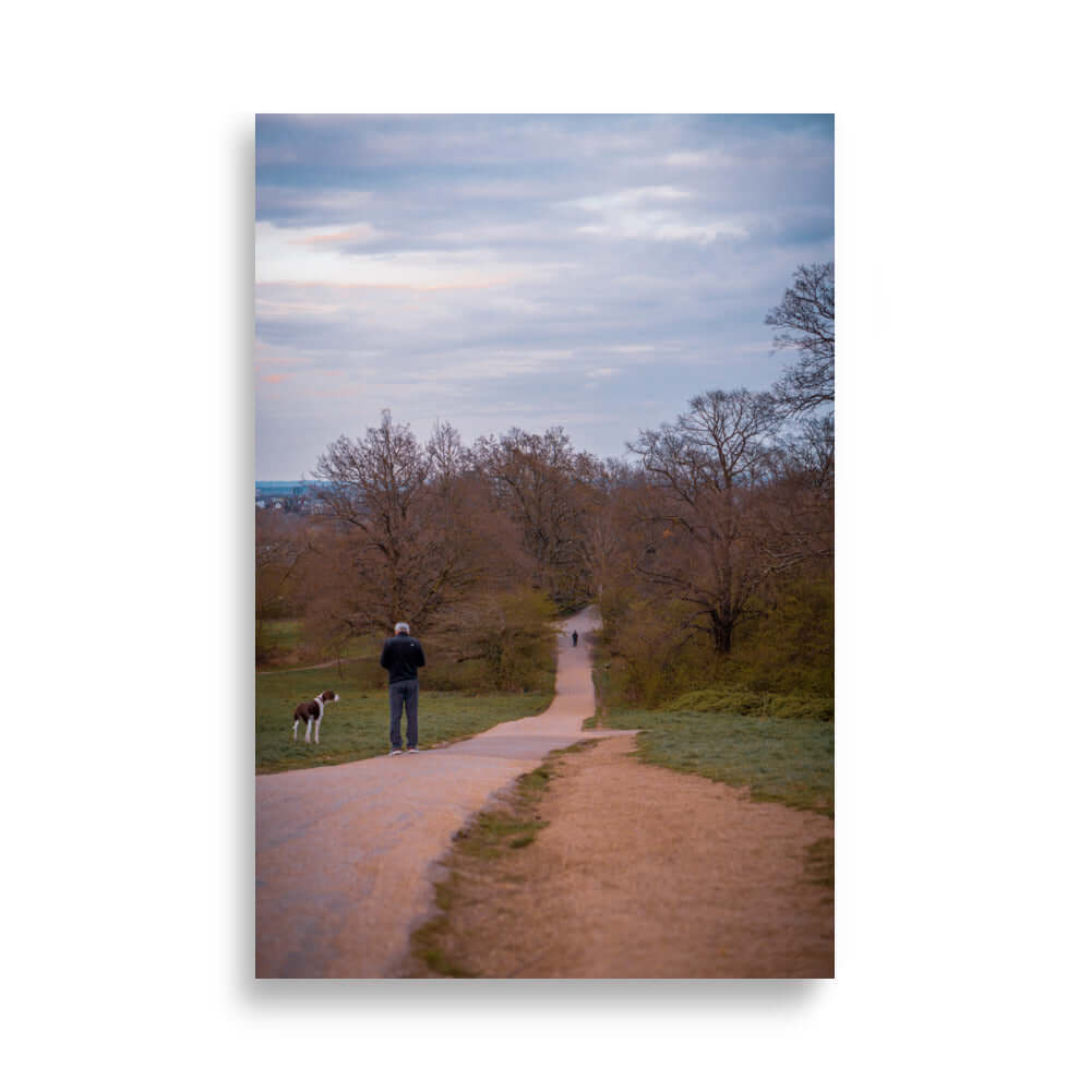 Man Walking His Dog