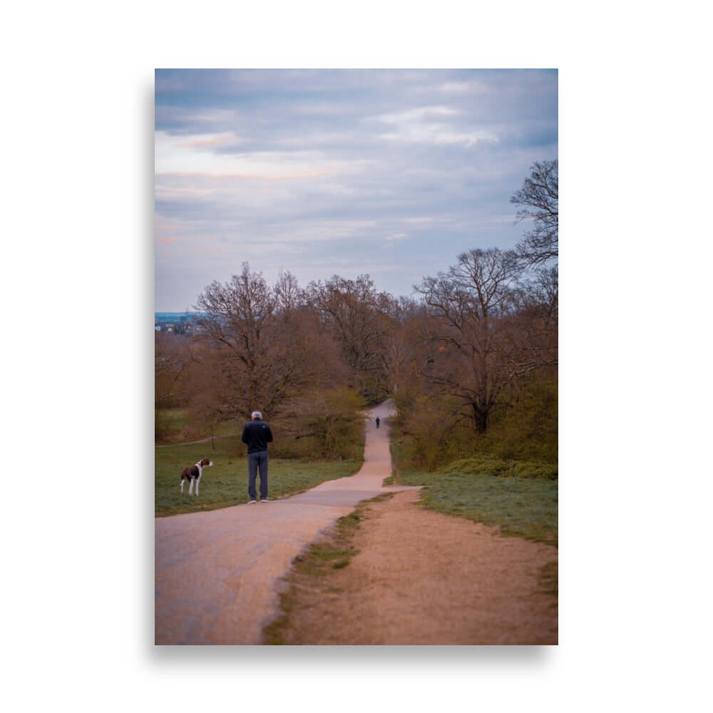 Man Walking His Dog