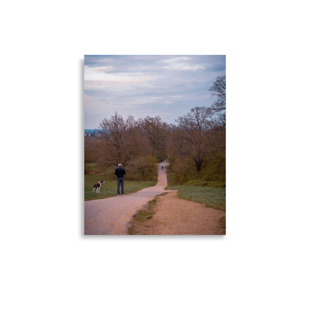 Man Walking His Dog