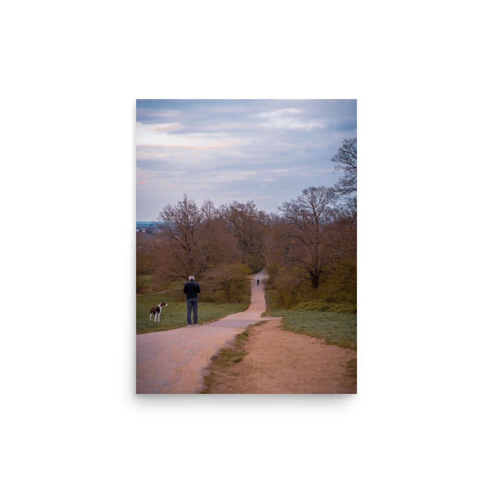 Man Walking His Dog