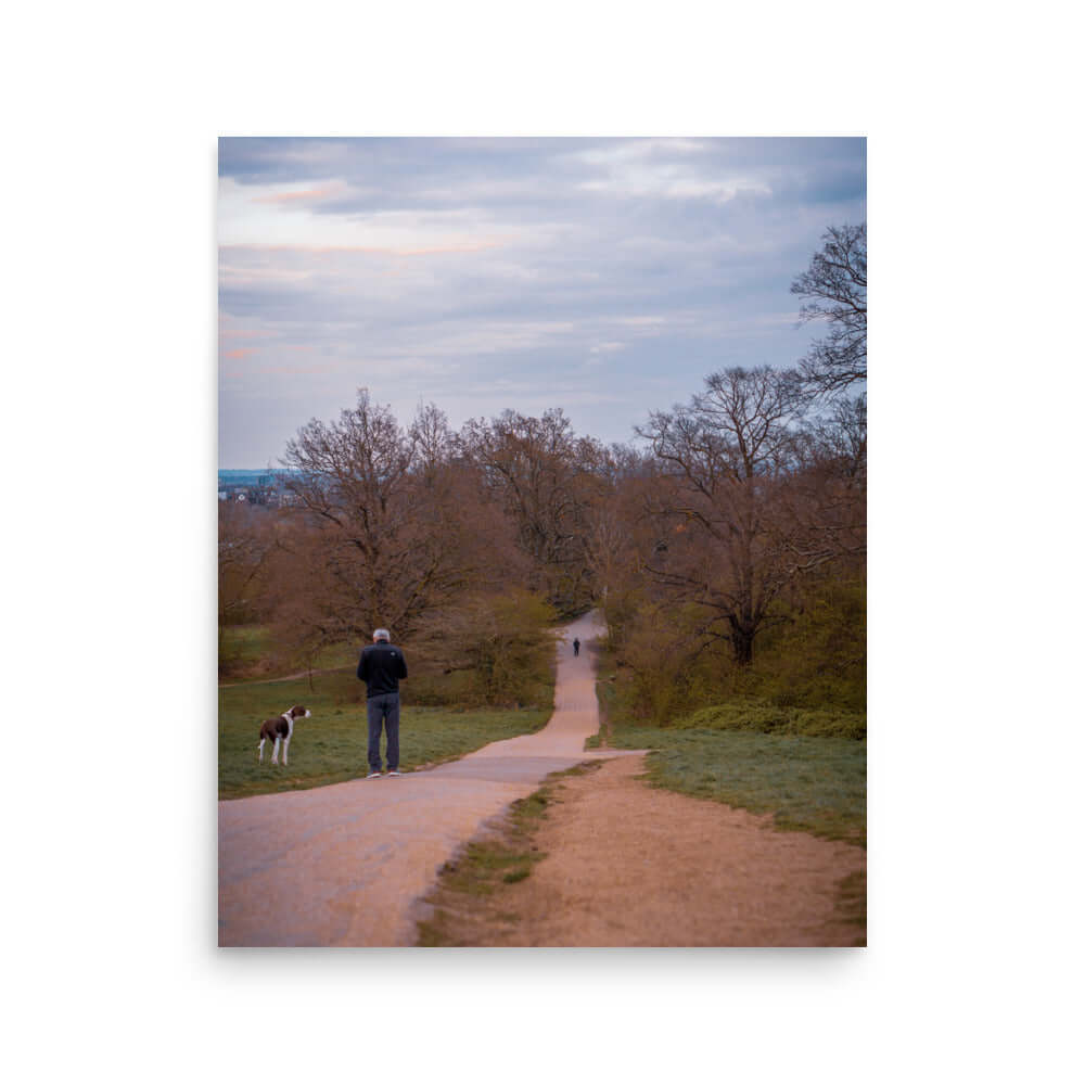 Man Walking His Dog