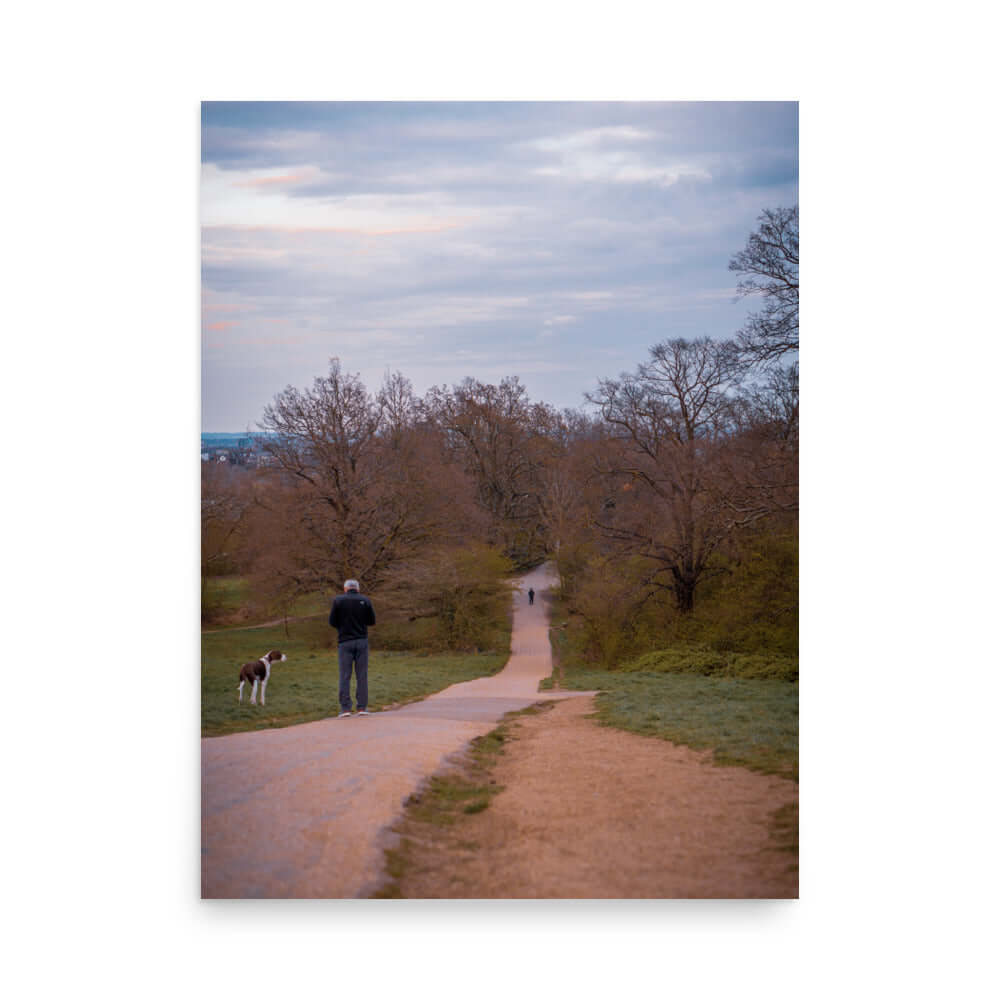 Man Walking His Dog