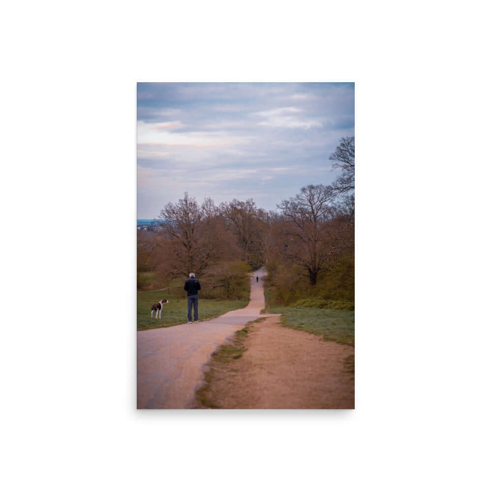 Man Walking His Dog