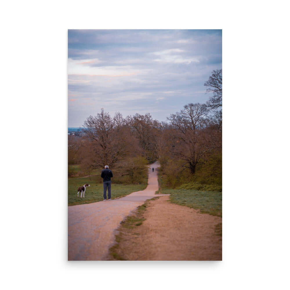 Man Walking His Dog