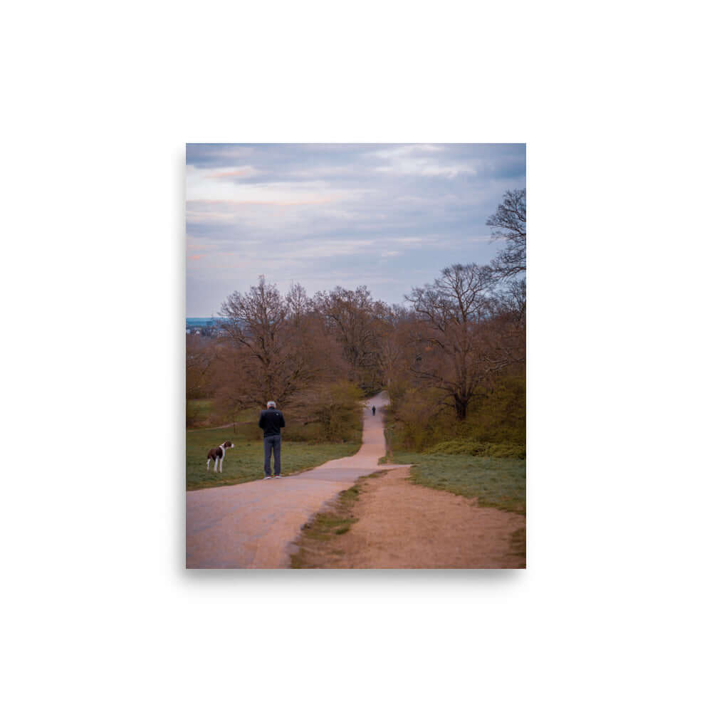 Man Walking His Dog