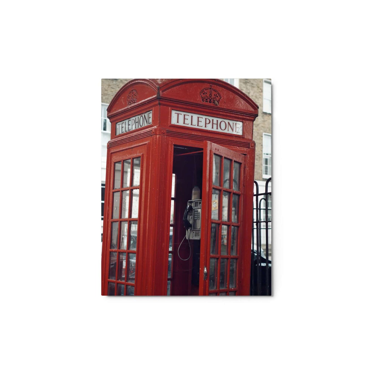 Red telephone box London