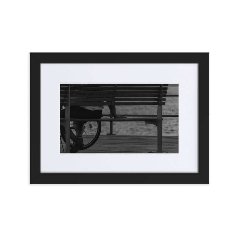 Black and White Bench