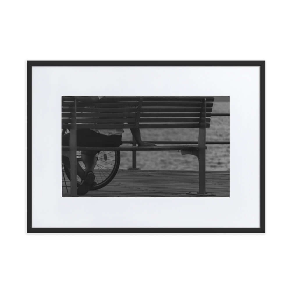 Black and White Bench