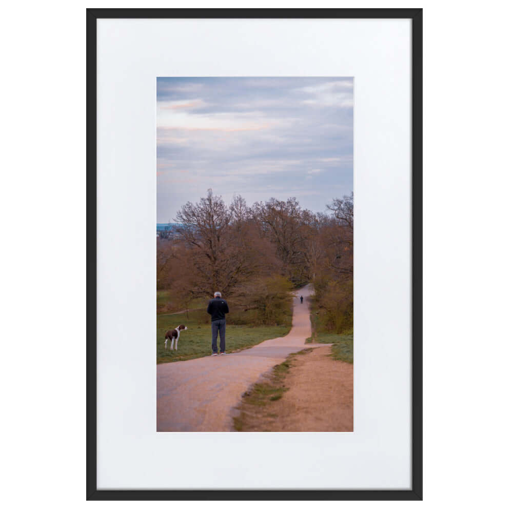 Man Walking His Dog