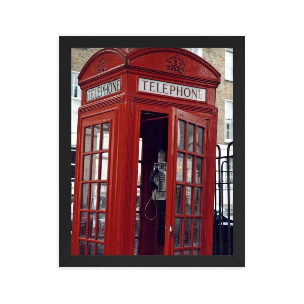 Red telephone box London