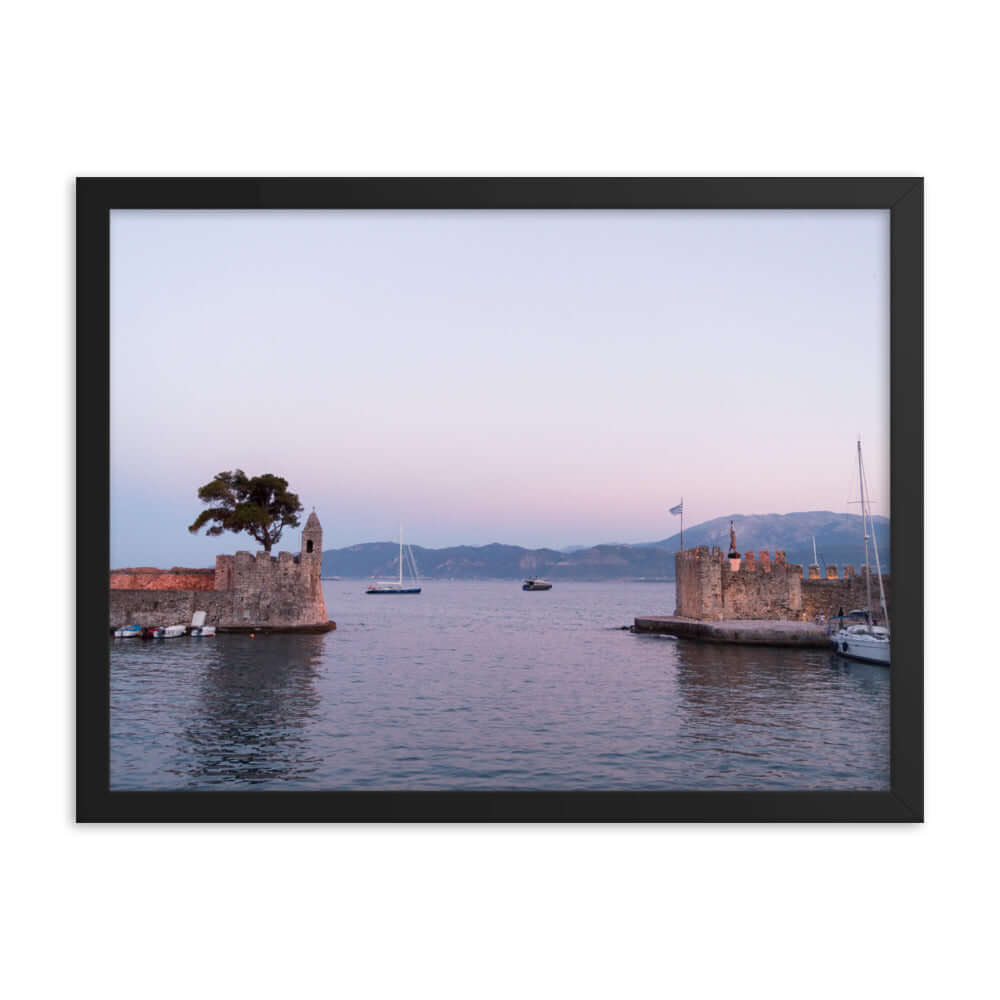 Nafpaktos port Greece