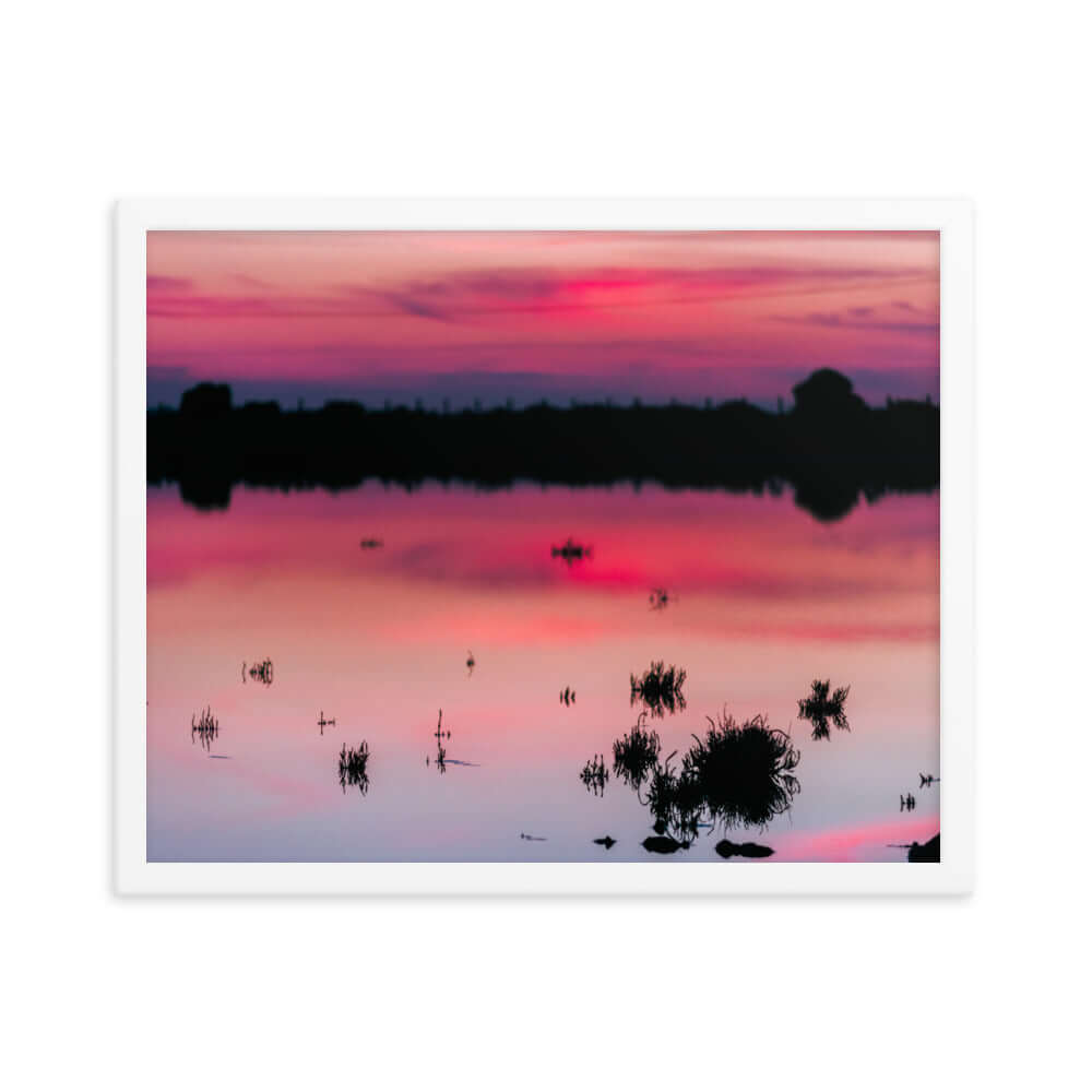 Limassol salt lake sunset