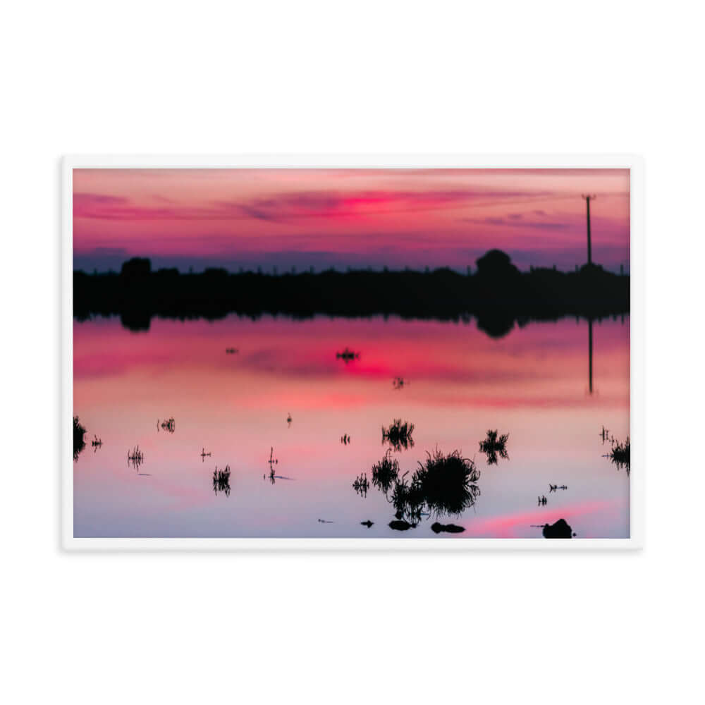 Limassol salt lake sunset