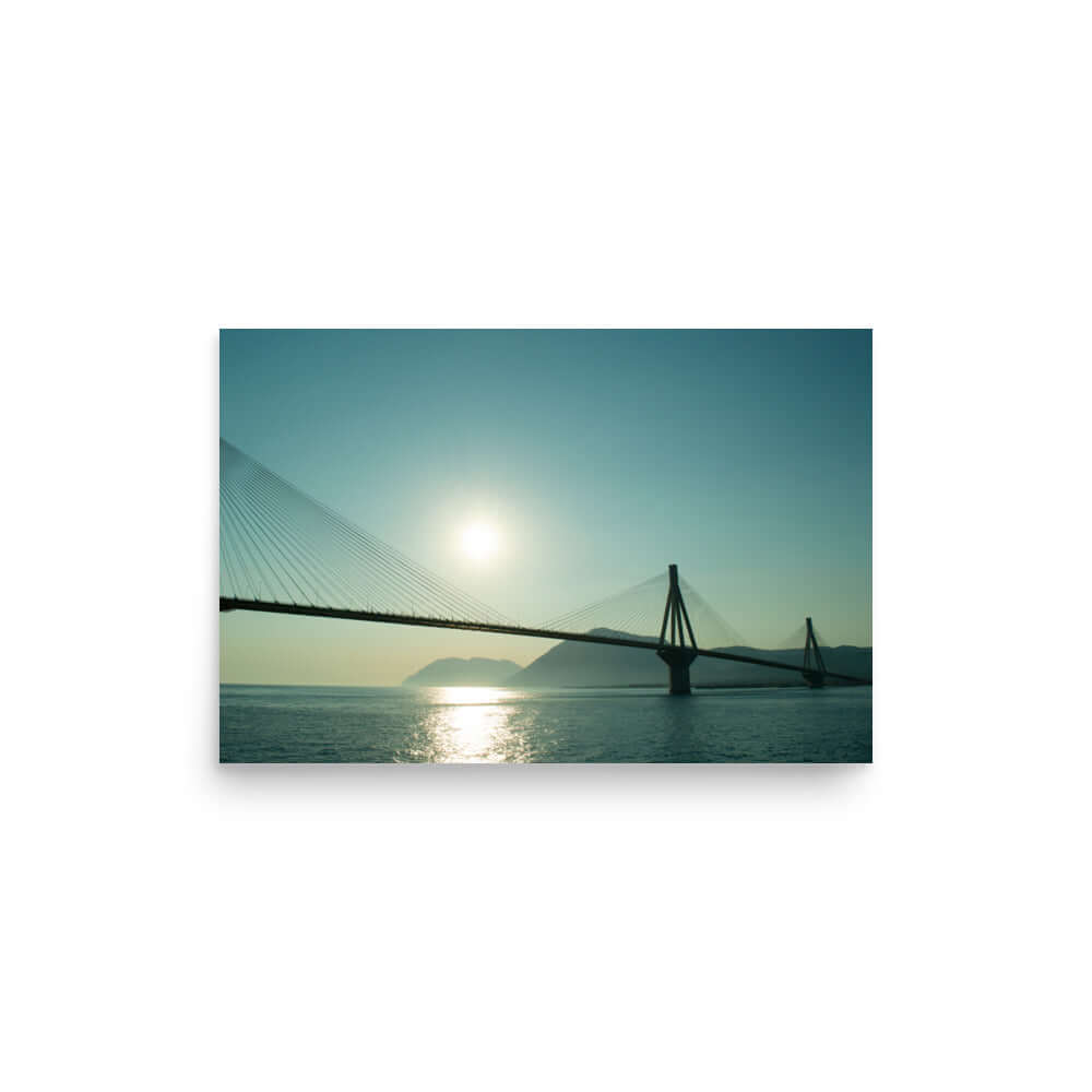 Rio Antirio Bridge Sunset