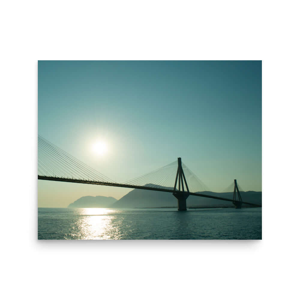 Rio Antirio Bridge Sunset