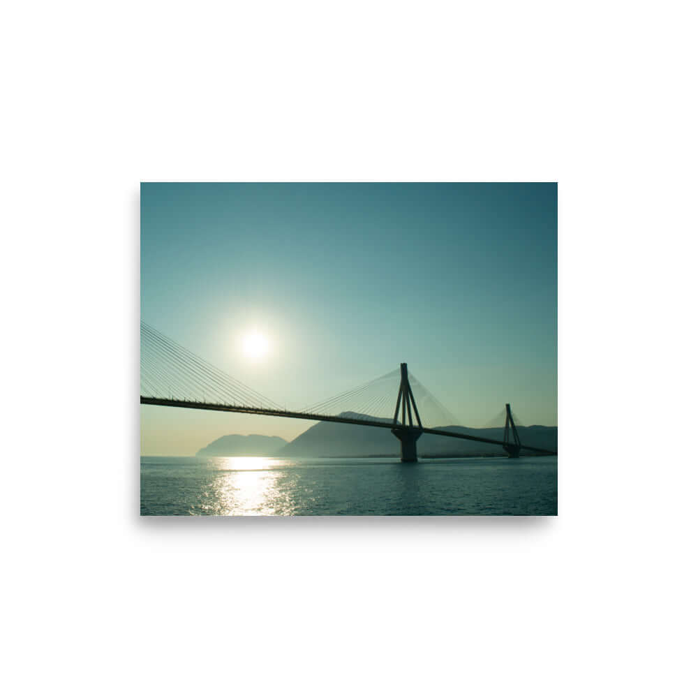 Rio Antirio Bridge Sunset