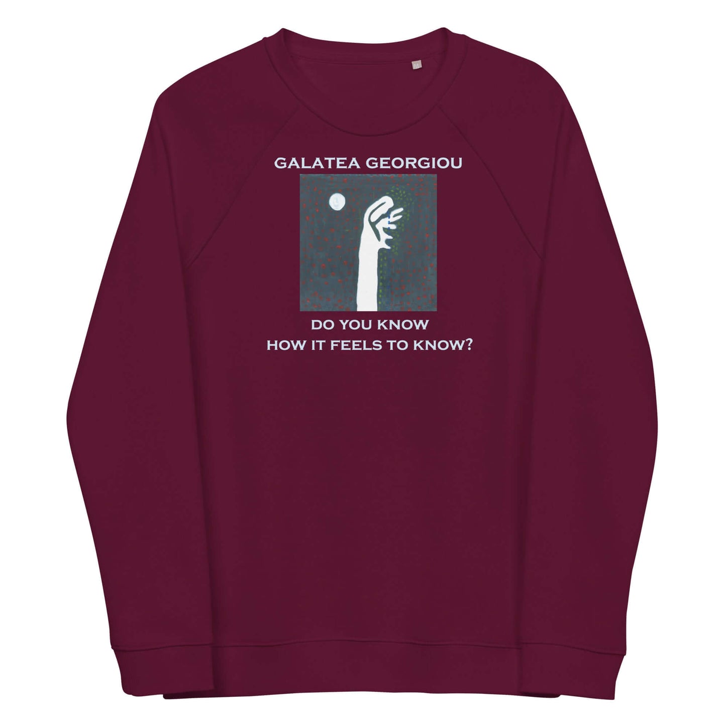 How it Feels to Know - Unisex organic raglan sweatshirt