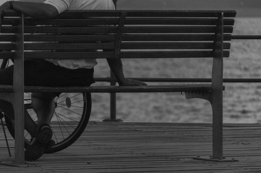 Black and White Bench