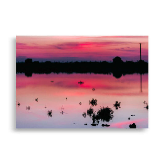 Limassol salt lake sunset