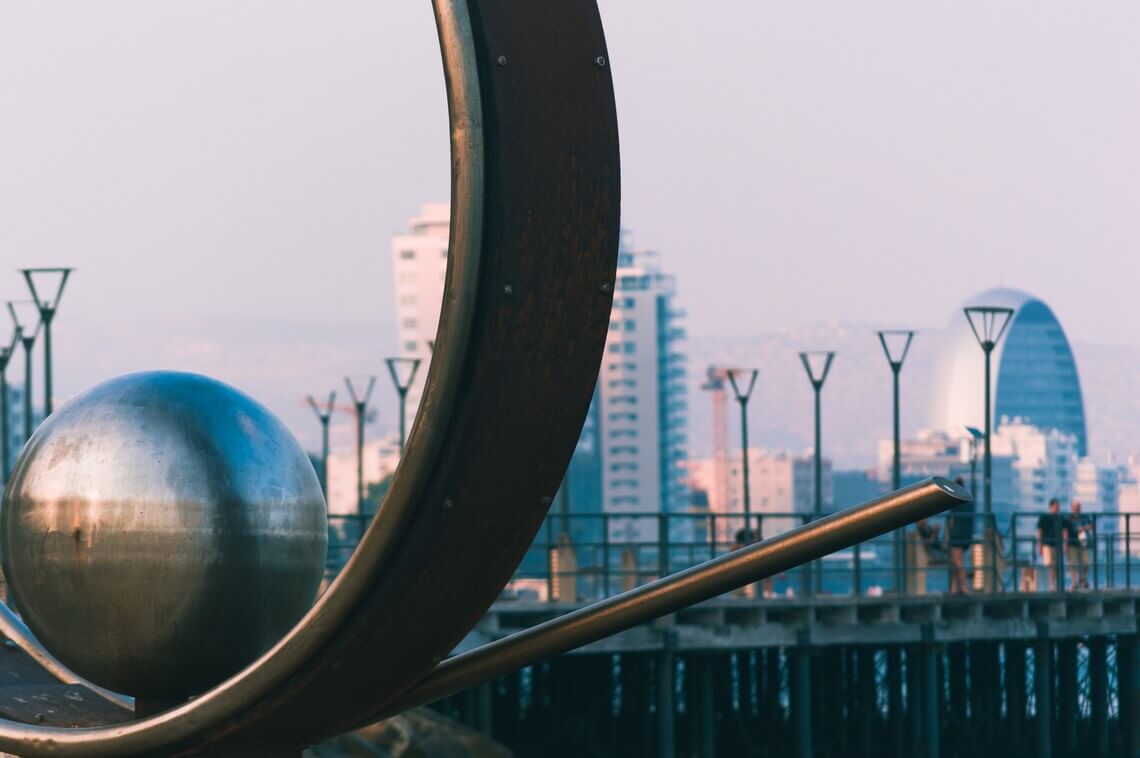 Frozen Wave sculpture Limassol